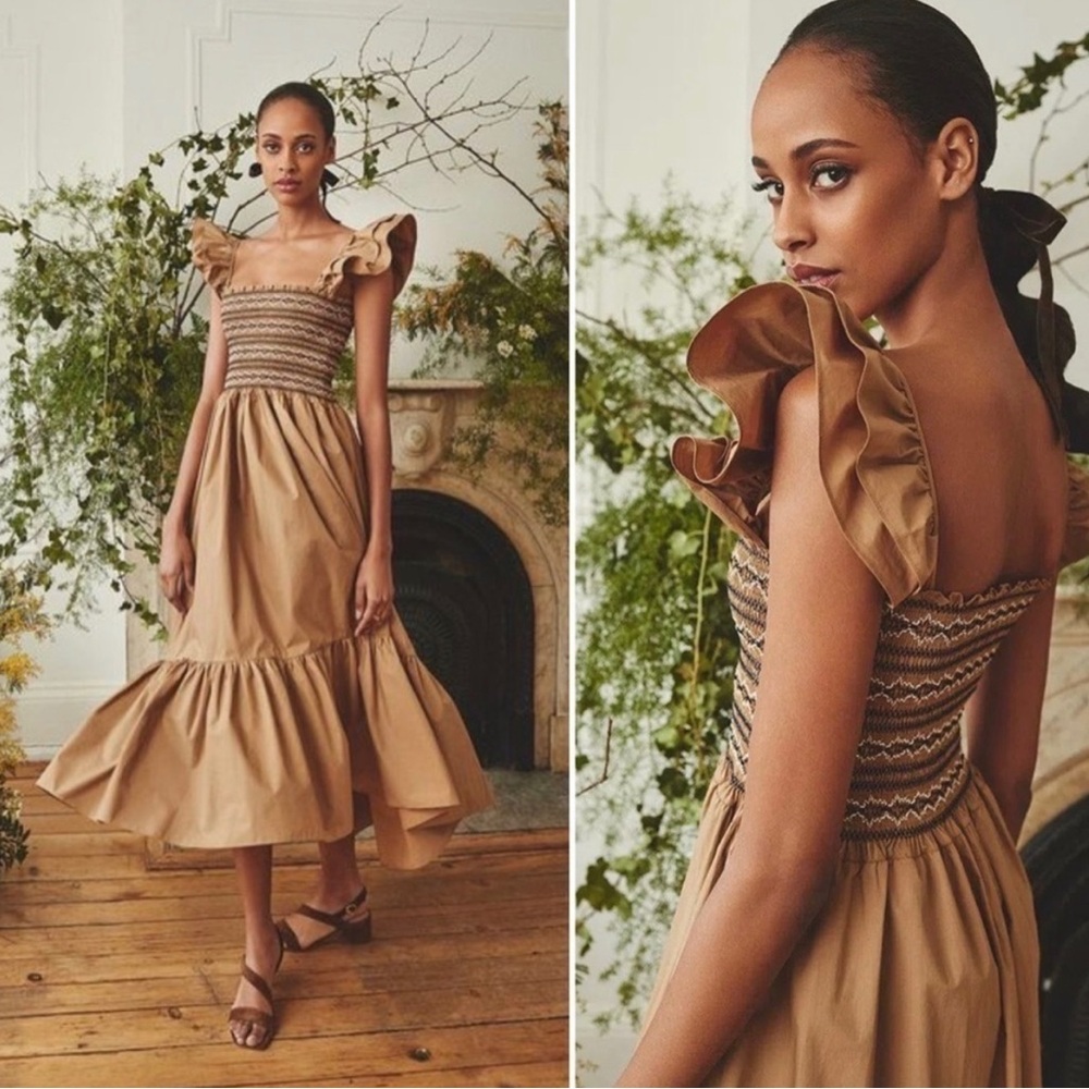 Cara Cara NYC Ruby Dress Khaki Medium